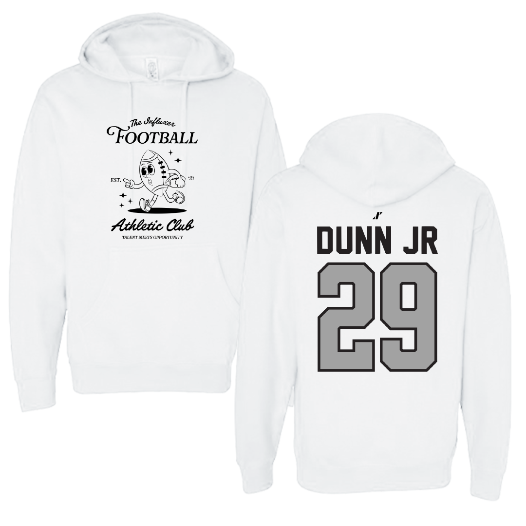 Football White Influxer Athletic Club Hoodie - #29 Frankie Dunn Jr