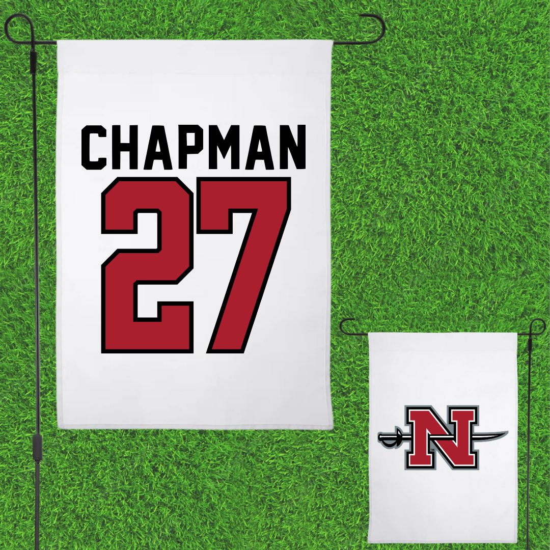 Nicholls State University Football White Garden Flag - #27 Gil Chapman