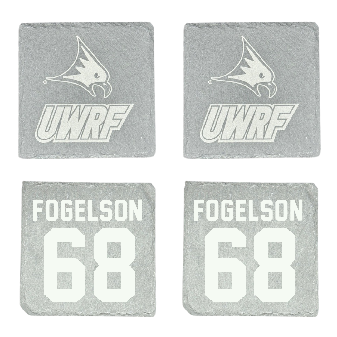 University of Wisconsin-River Falls Football Stone Coaster (4 Pack)  - #68 Blake Fogelson