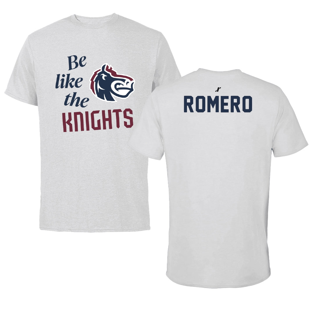 Fairleigh Dickinson University-Metropolitan Campus TF and XC Light Gray Be Like Us Performance Tee - Zander Romero