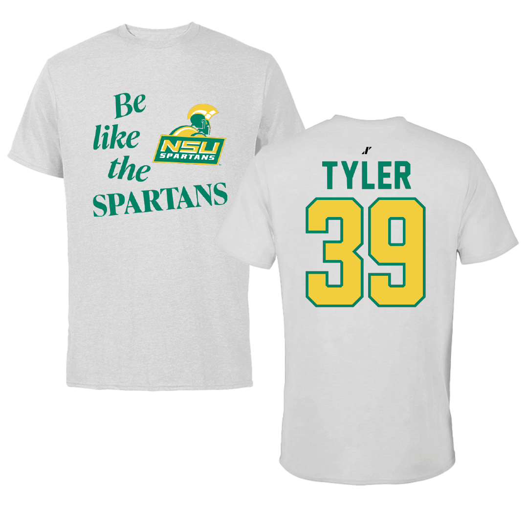 Norfolk State University Softball Light Gray Be Like Us Tee - #39 Brierra Tyler