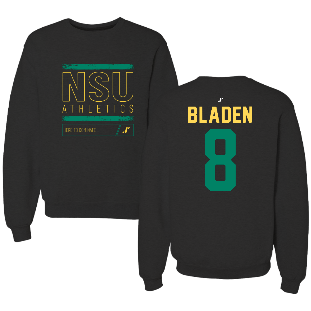 Norfolk State University Basketball Black Dominate Crewneck - #8 Tyrel Bladen