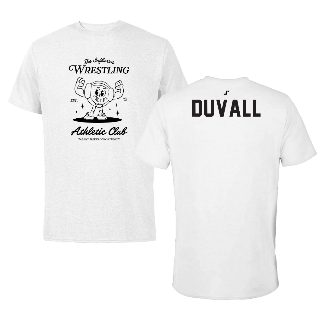Wrestling White Influxer Athletic Club Tee - Malachi DuVall
