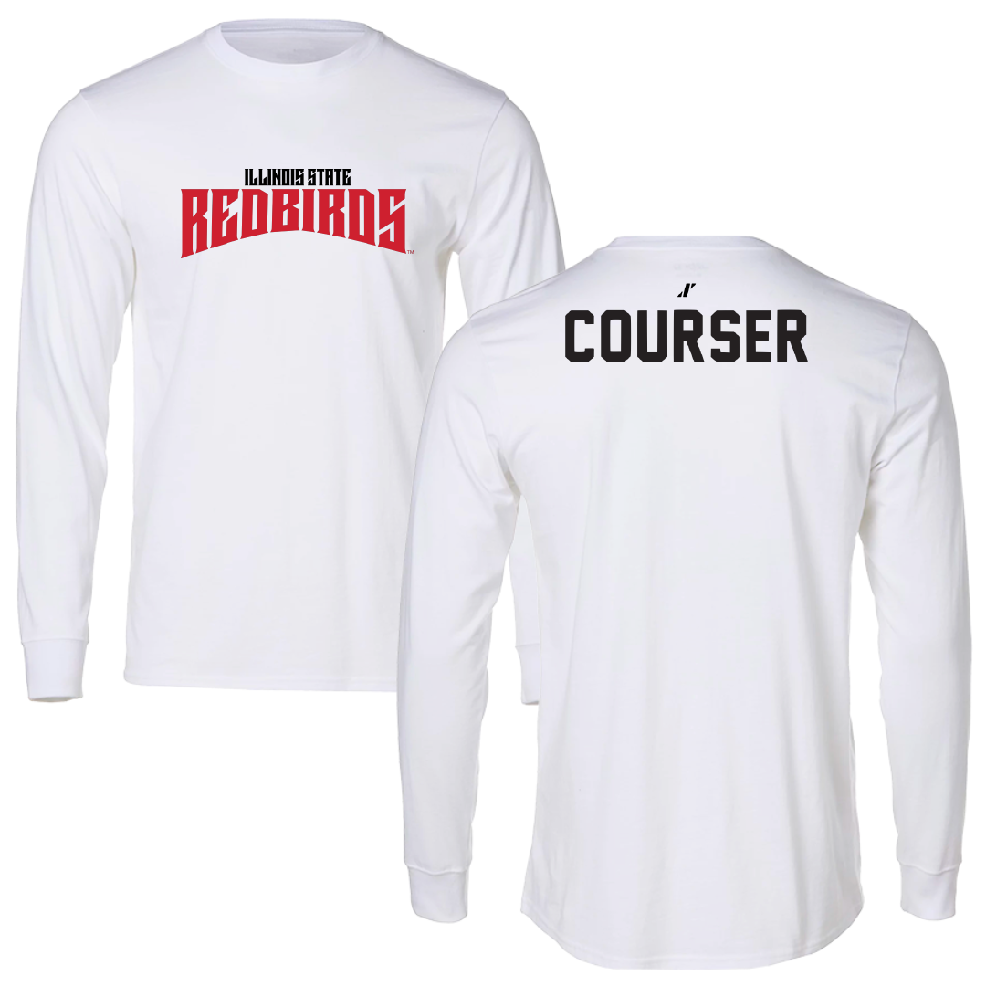 Illinois State University Track and Field White Classic Long Sleeve - Corrina Courser