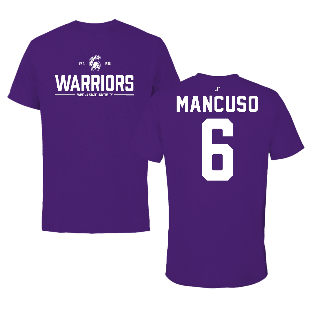 Winona State University Softball Purple General Tee - #6 Tiegan Mancuso
