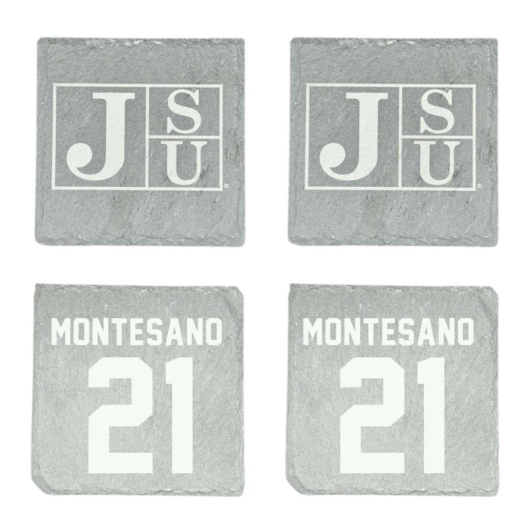 Jackson State University Baseball Stone Coaster (4 Pack)  - #21 Lenny Montesano