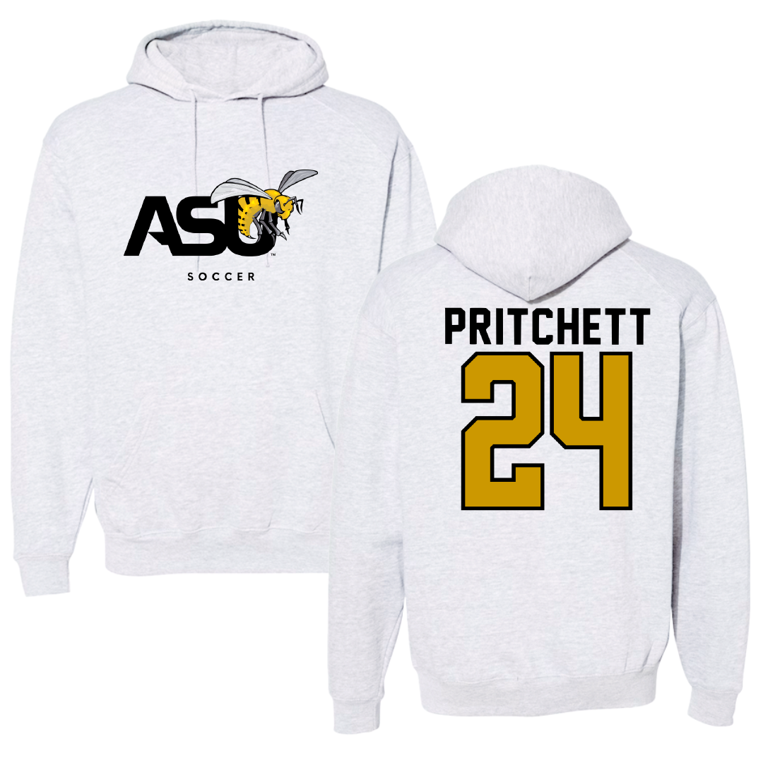 Alabama State University Soccer Gray Hoodie - #24 Ania Pritchett
