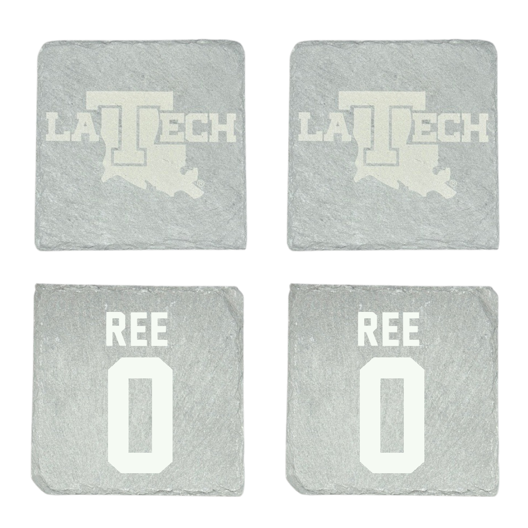 Louisiana Tech University Basketball Stone Coaster (4 Pack)  - #0 Devin Ree