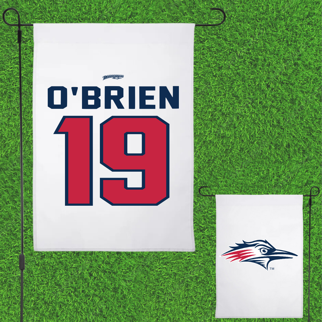 Metropolitan State University of Denver Soccer White Garden Flag - #19 Taryn O'Brien