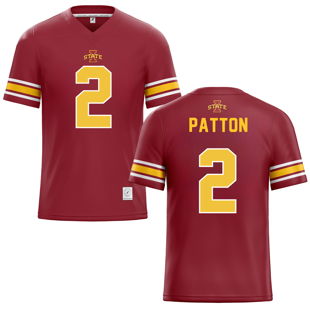Iowa State University Red Football Jersey - #2 Jamison Patton