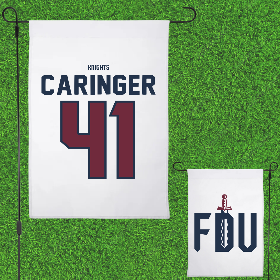 Fairleigh Dickinson University-Metropolitan Campus Softball White Garden Flag - #41 Finley Caringer