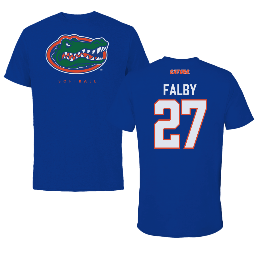 University of Florida Softball Blue Tee - #27 Kendra Falby