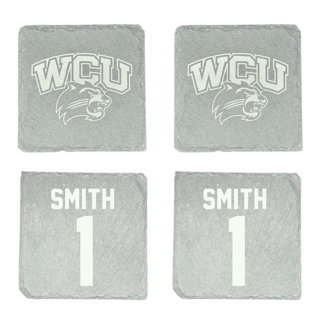 Western Carolina University Baseball Stone Coaster (4 Pack)  - #1 Elijah Smith