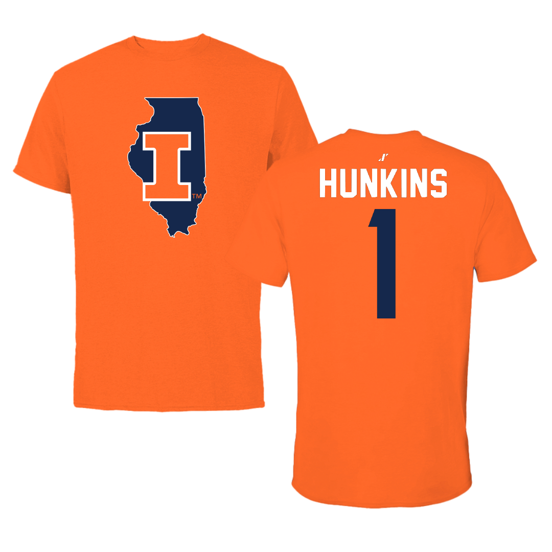 University of Illinois Softball Orange State Performance Tee - #1 Reese Hunkins