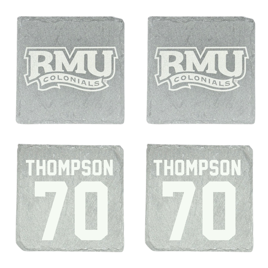 Robert Morris University Football Stone Coaster (4 Pack)  - #70 Dante Thompson