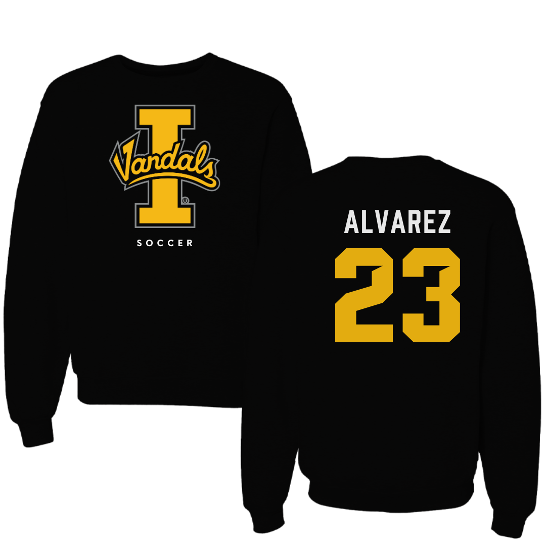 University of Idaho Soccer Black Crewneck - #23 Naomi Alvarez