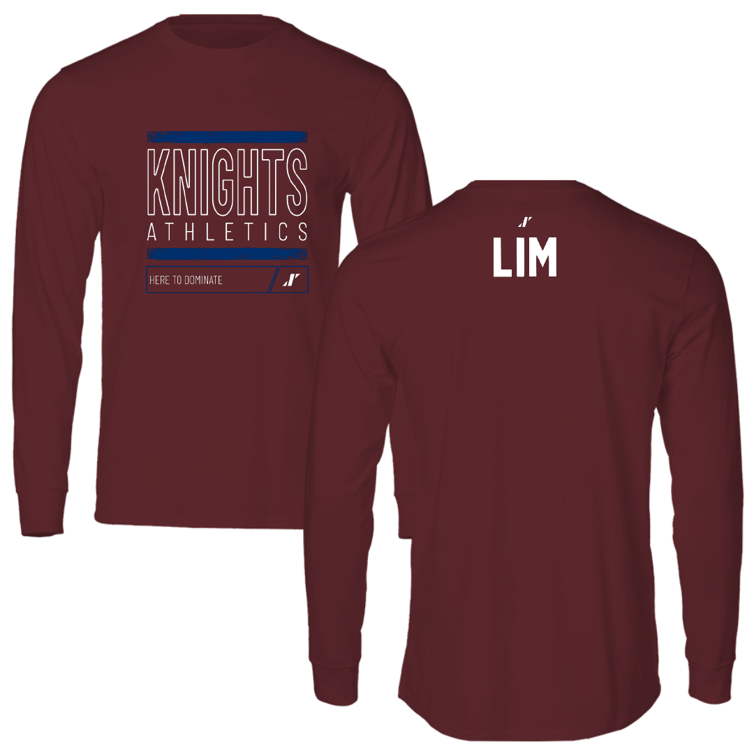 Fairleigh Dickinson University-Metropolitan Campus Tennis Maroon Dominate Long Sleeve - Anastasia Lim
