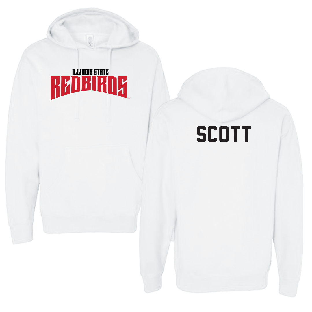 Illinois State University Track and Field White Classic Hoodie - Adi Scott