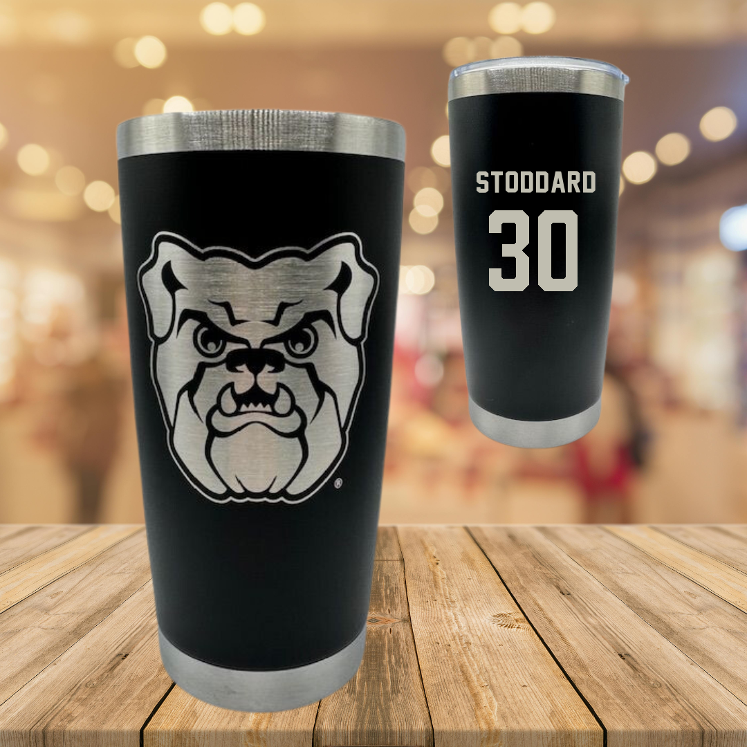 Butler University Basketball Black Stainless Steel Tumbler - #30 Abigail Stoddard