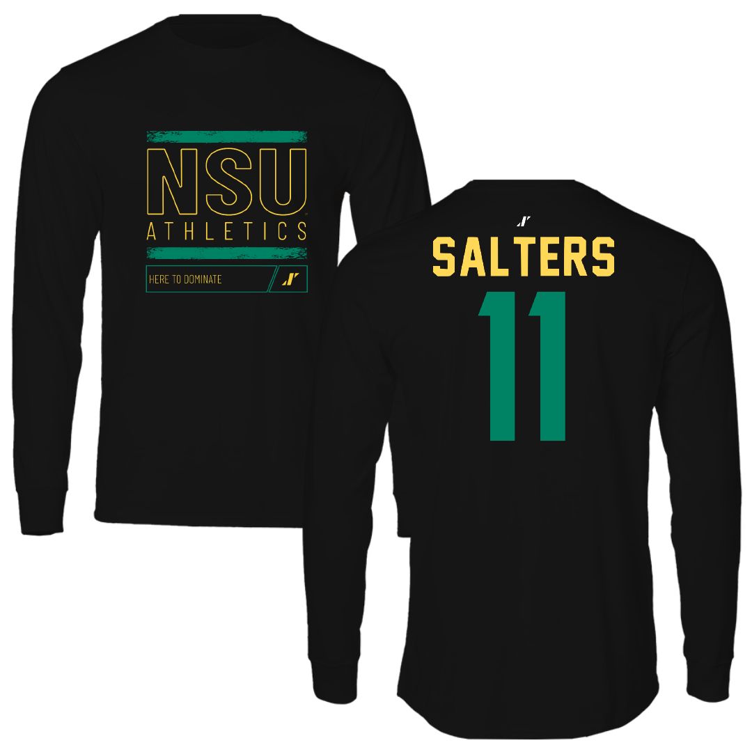 Norfolk State University Baseball Black Dominate Long Sleeve - #11 Ian Salters