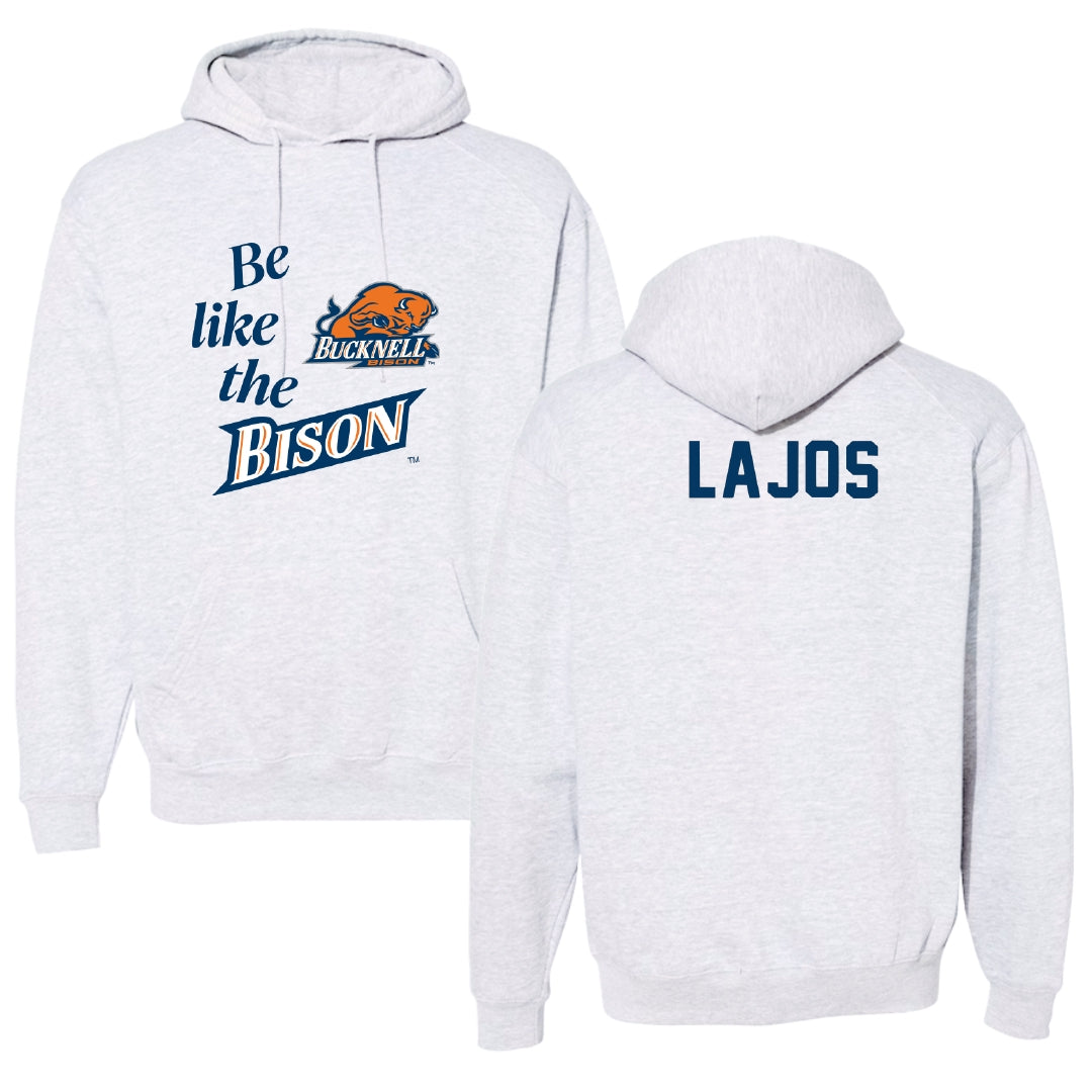 Bucknell University Tennis Light Gray Be Like Us Hoodie - Anna Lajos