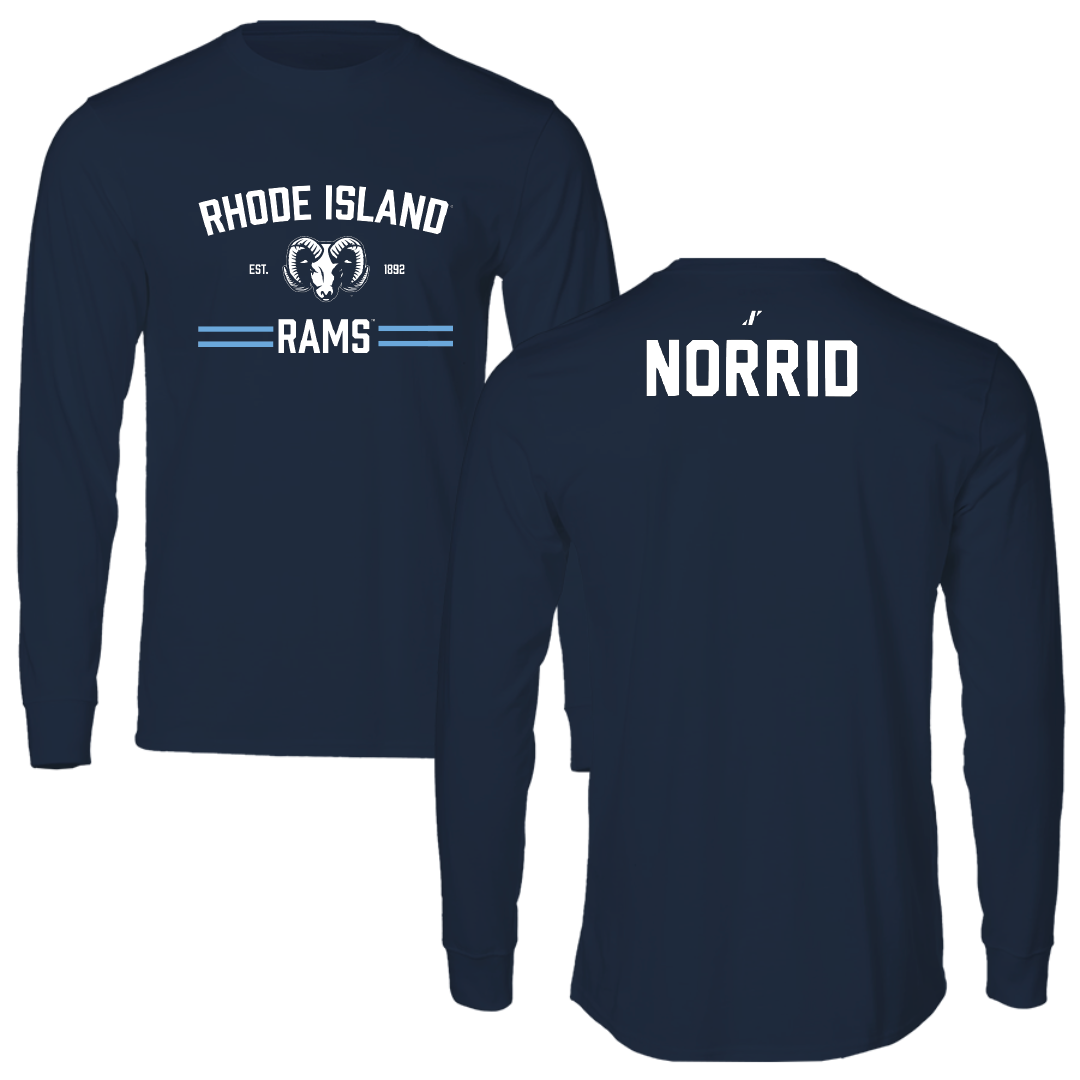 University of Rhode Island Swimming & Diving Navy General Performance Long Sleeve - Logan Norrid