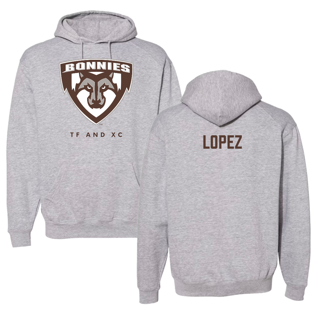 St. Bonaventure University TF and XC Gray Hoodie - Joshua Lopez