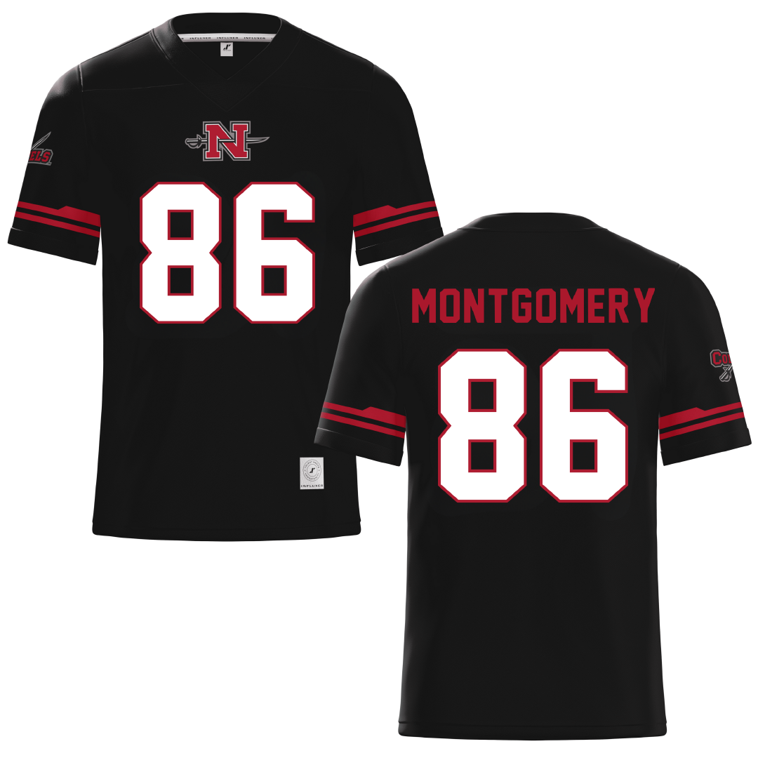 Nicholls State University Black Football Jersey - #86 Ty Montgomery