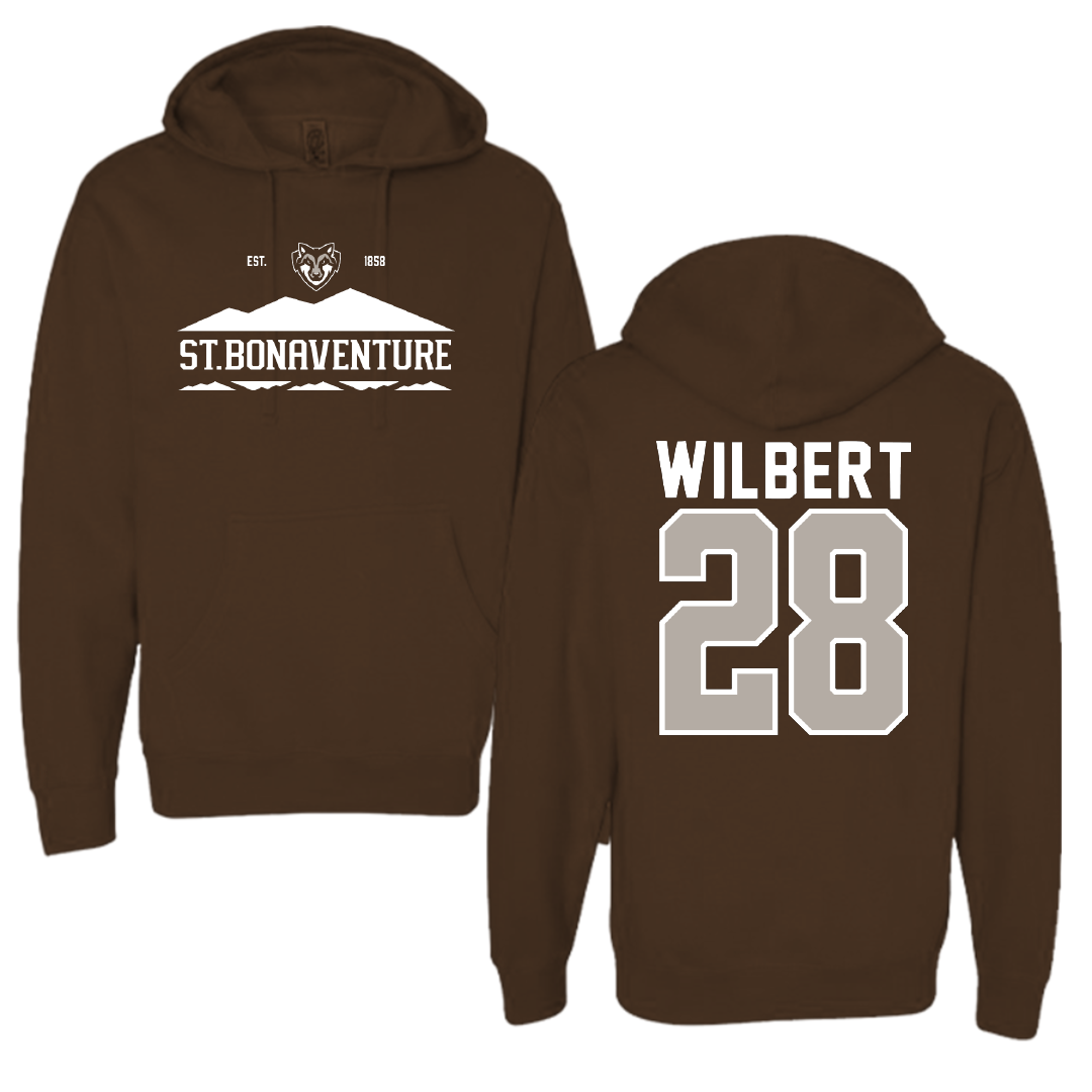 St. Bonaventure University Soccer Brown General Hoodie - #28 Andrew Wilbert