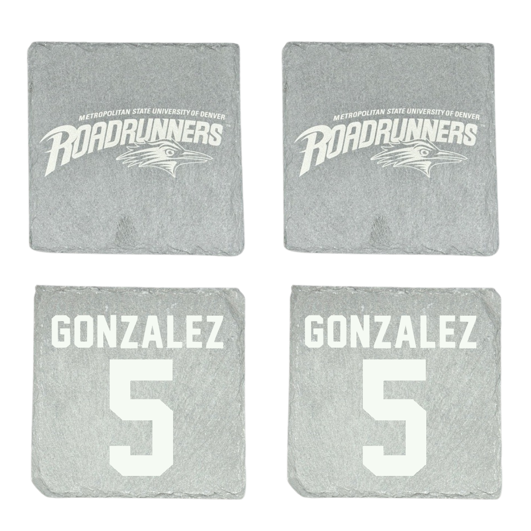 Metropolitan State University of Denver Soccer Stone Coaster (4 Pack)  - #5 Meg Gonzalez