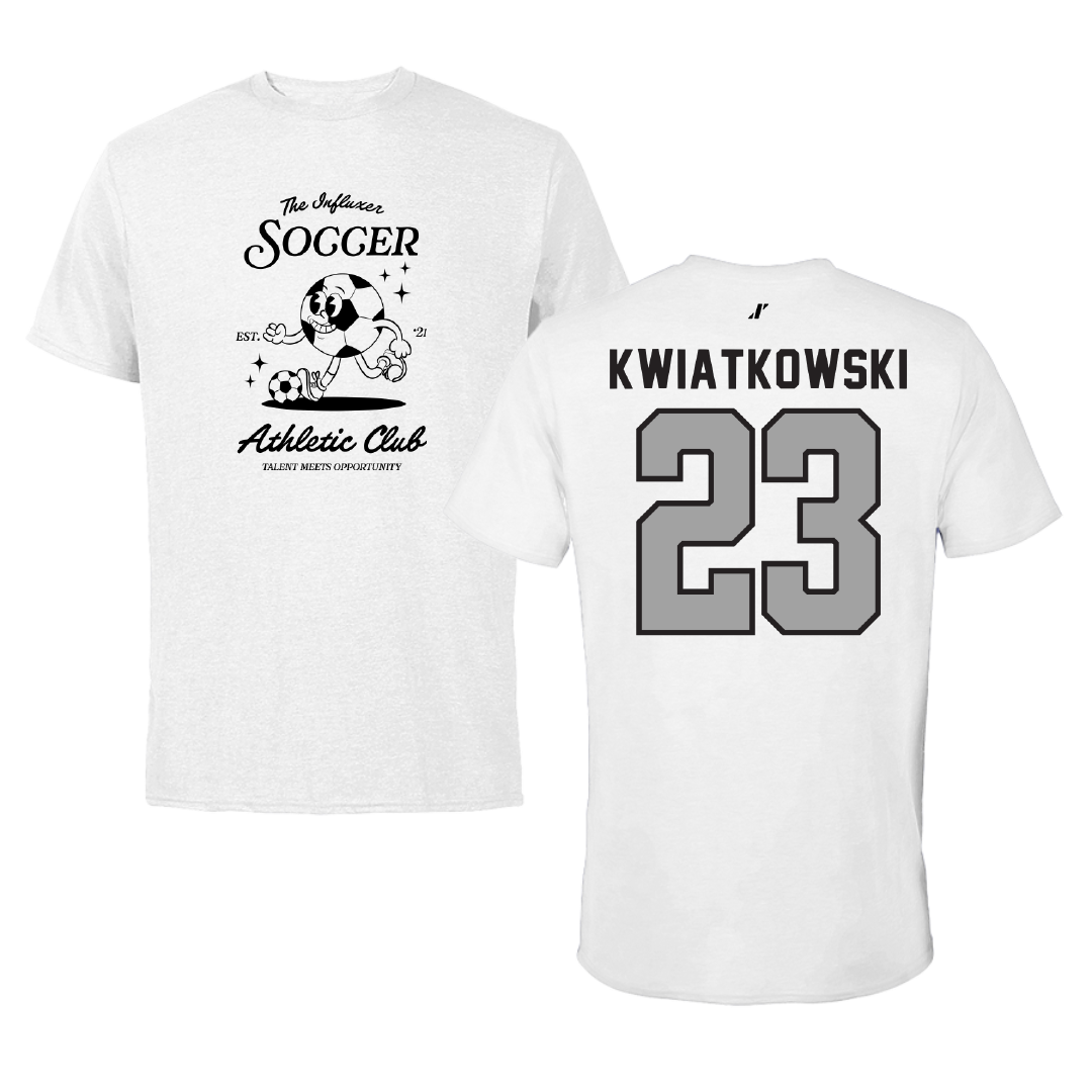 Soccer White Influxer Athletic Club Tee - #23 Hailey Kwiatkowski