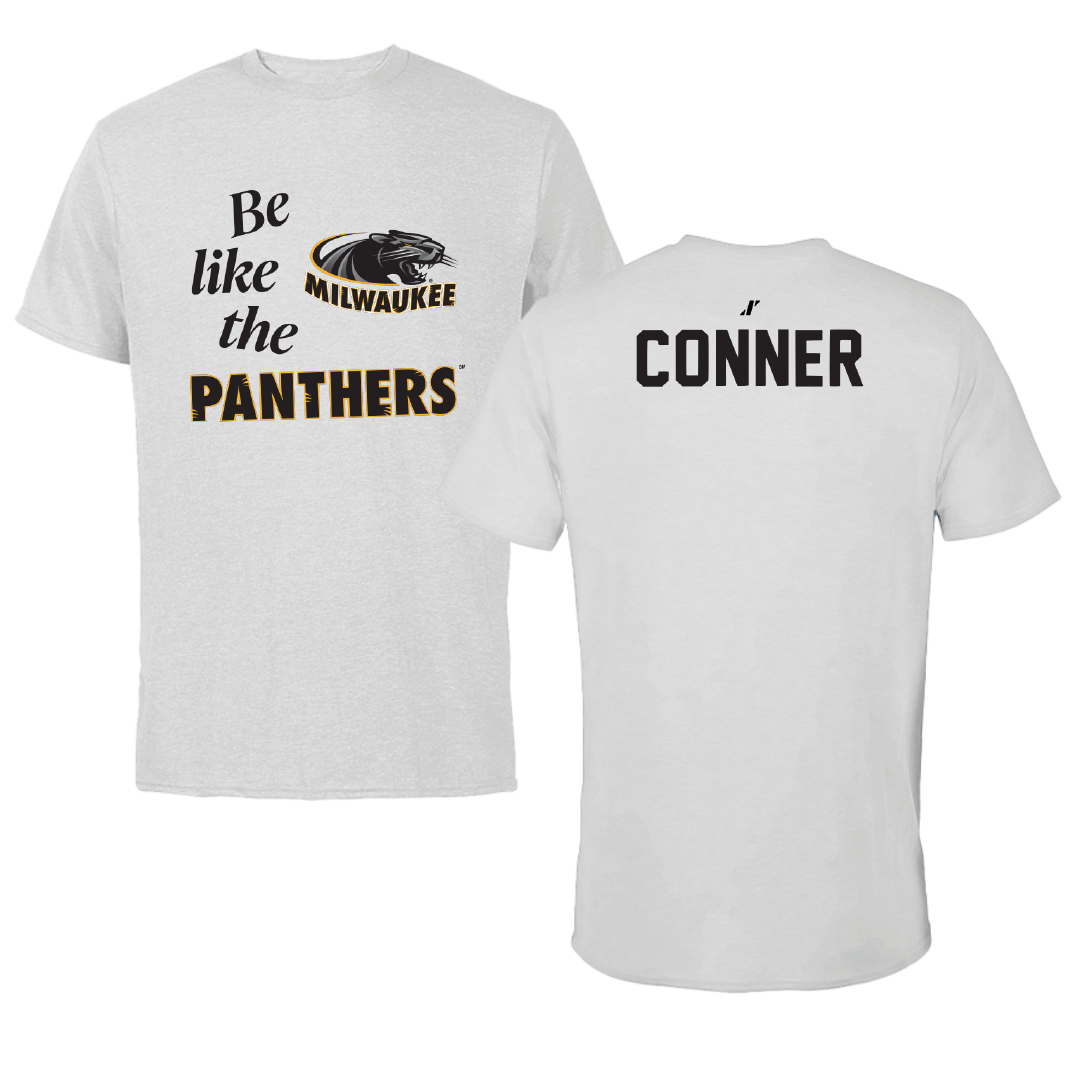 University of Wisconsin-Milwaukee TF and XC Light Gray Be Like Us Performance Tee - Claudia Conner
