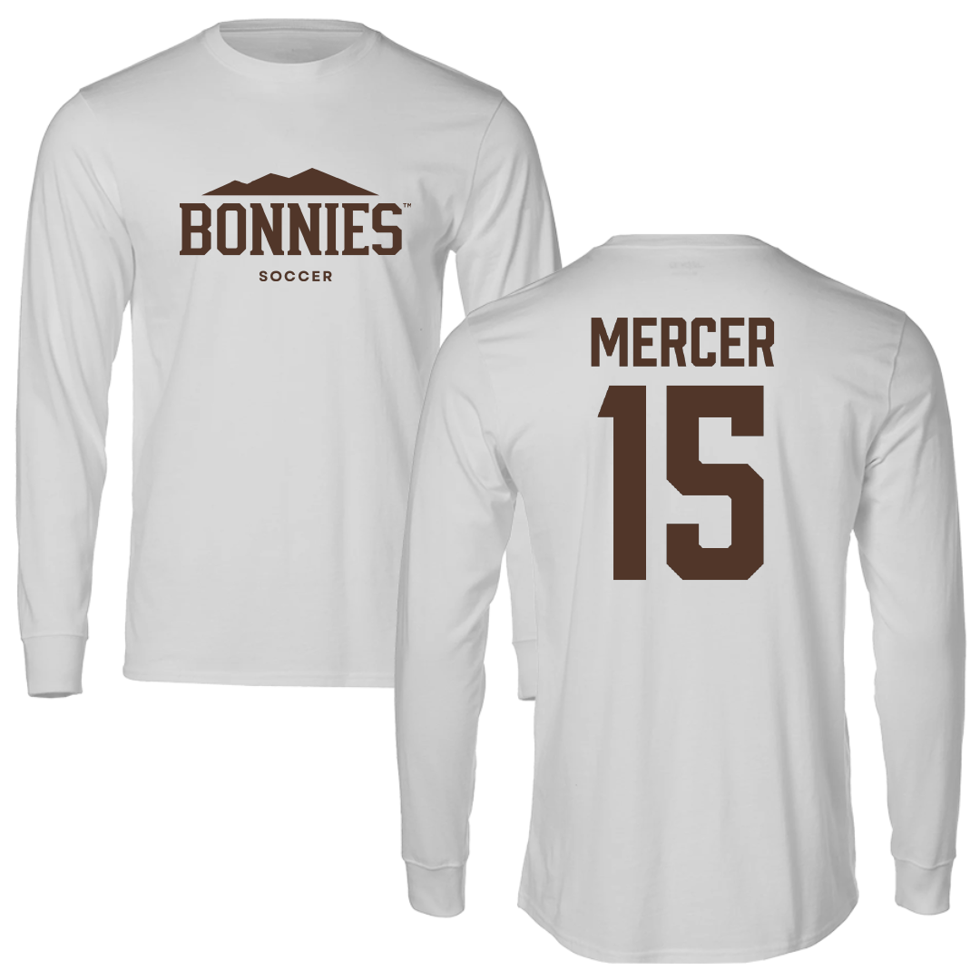 St. Bonaventure University Soccer Light Gray Long Sleeve - #15 Dean Mercer