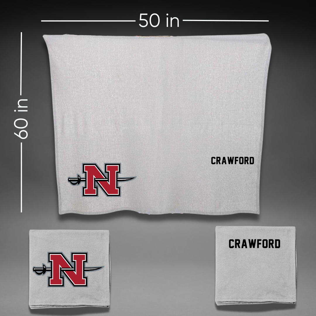 Nicholls State University TF and XC Gray Blanket - Michael Crawford