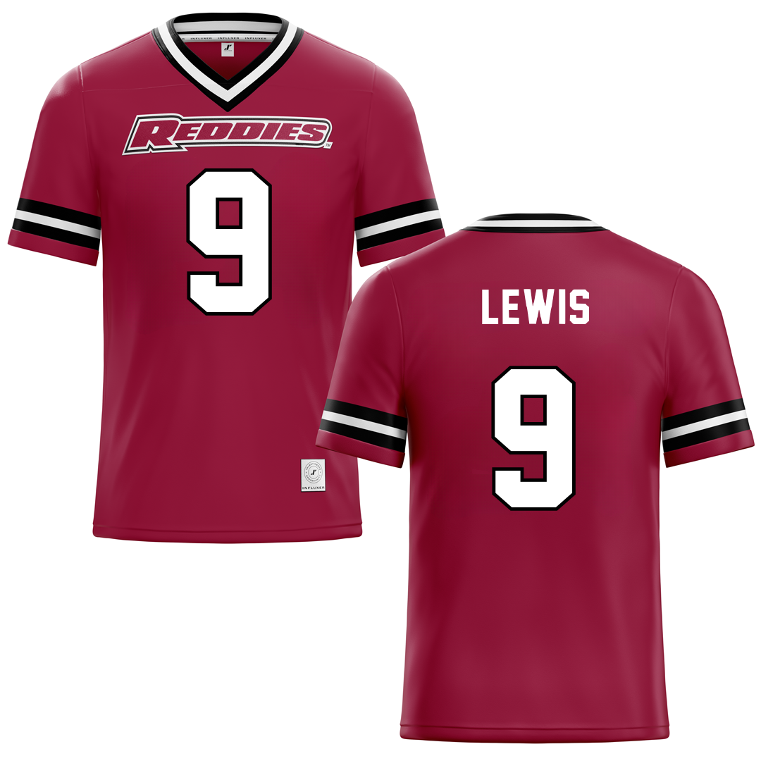 Henderson State University Red Football Jersey - #9 Fred Lewis
