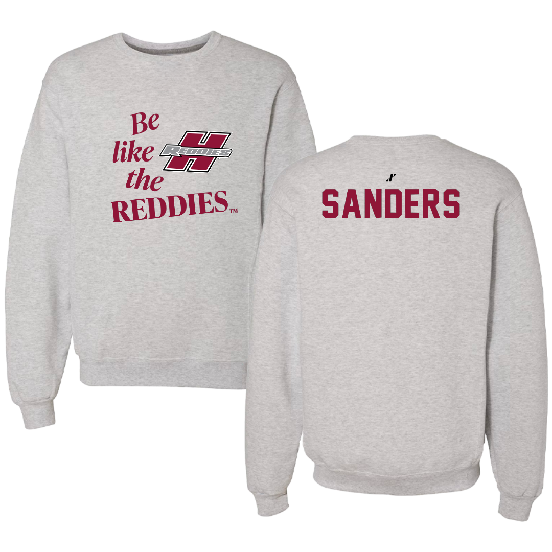 Henderson State University POM Light Gray Be Like Us Crewneck - Khalia Sanders