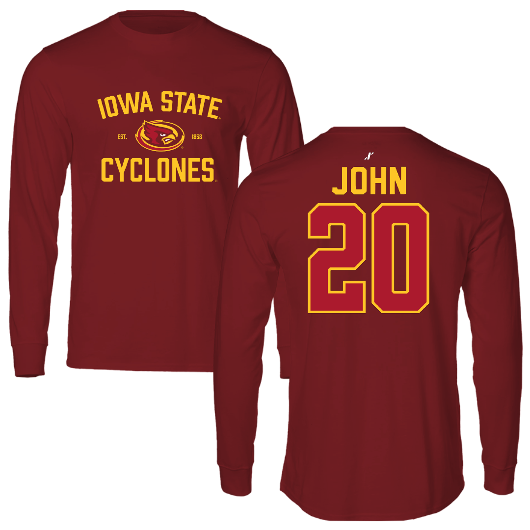 Iowa State University Soccer Cardinal General Long Sleeve - #20 Regan John