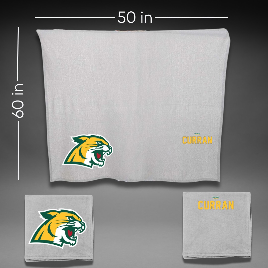 Northern Michigan University Greco-Roman Wrestling Gray Blanket - Patrick Curran