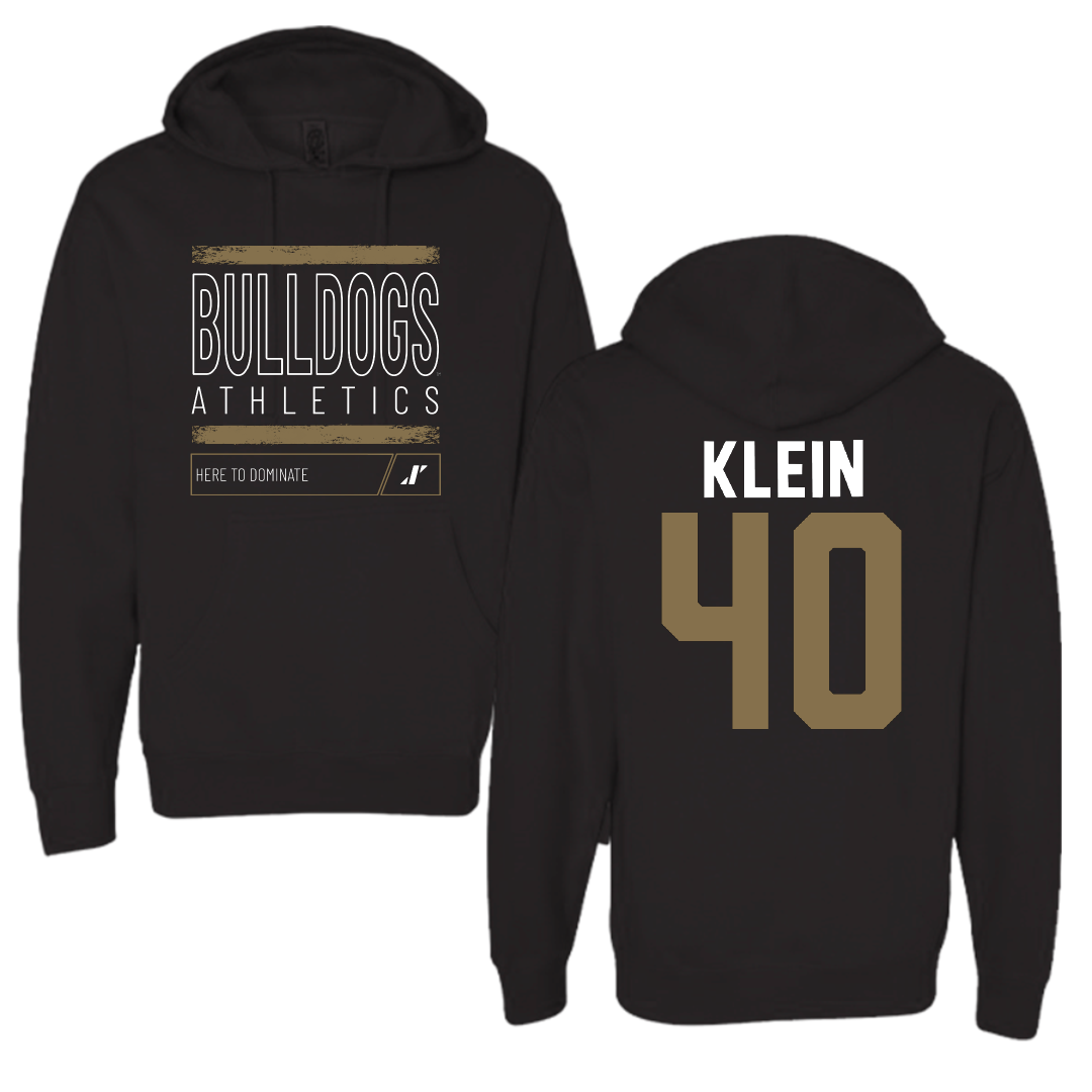Bryant University Lacrosse Black Dominate Hoodie - #40 Sam Klein