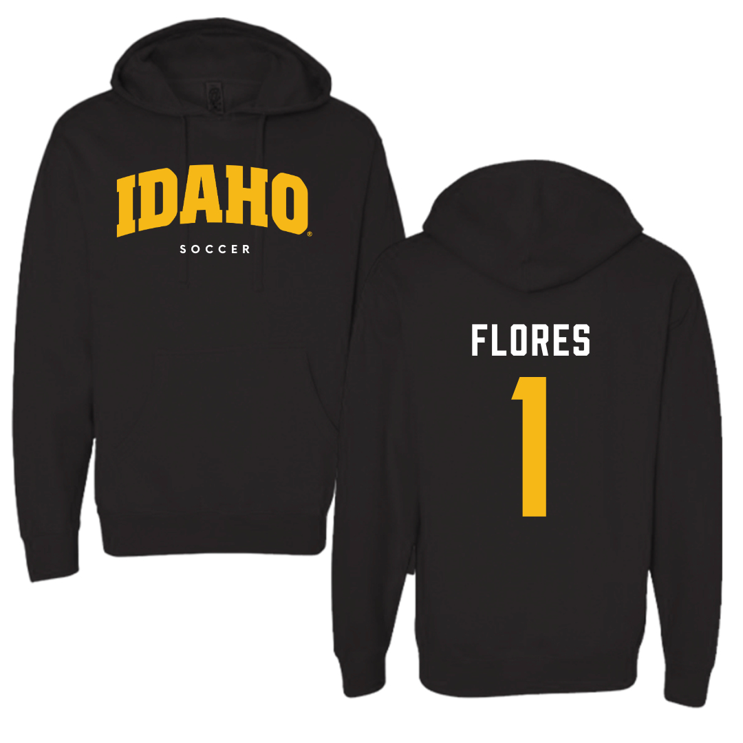 University of Idaho Soccer Black Idaho Hoodie - #1 Paula Flores