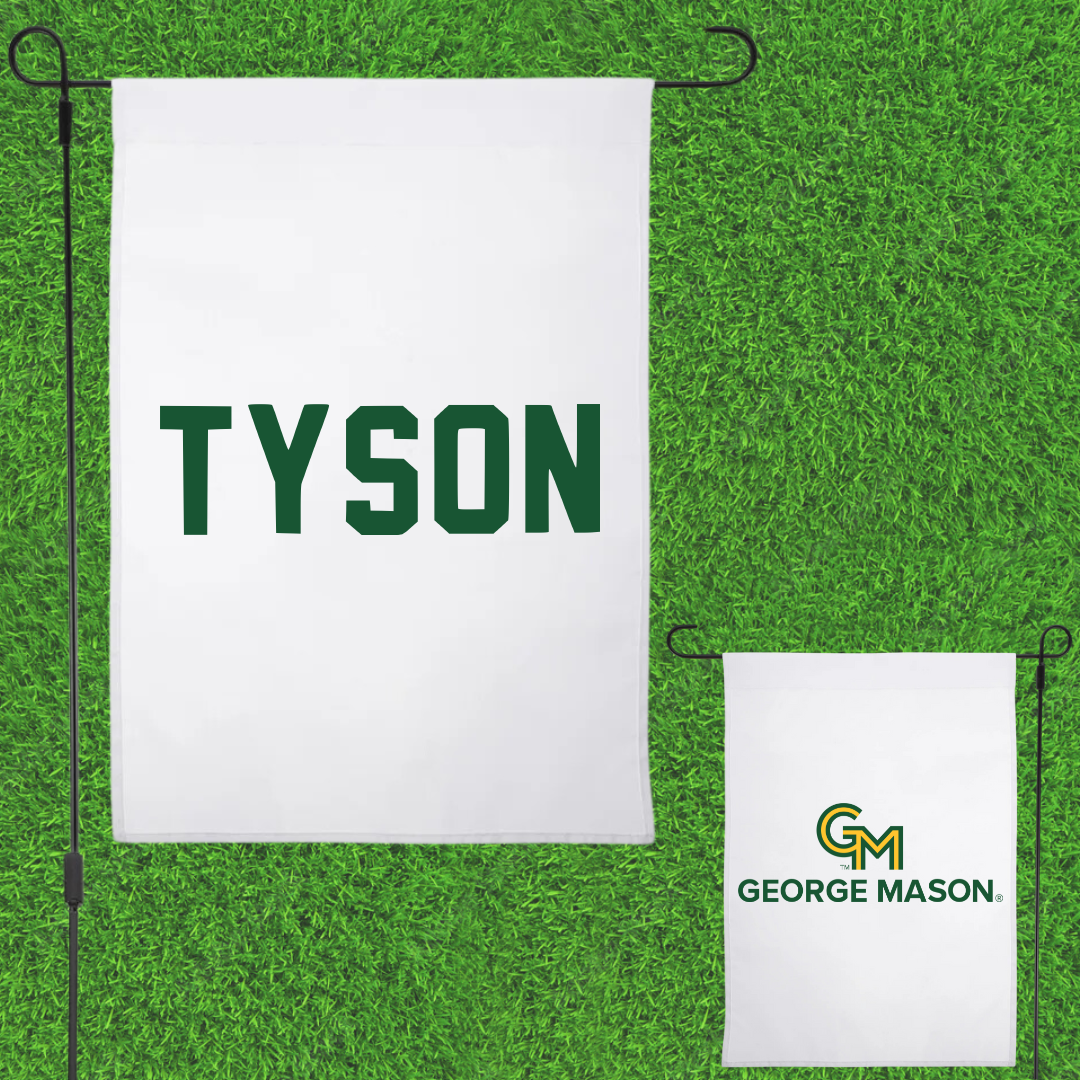 George Mason University TF and XC White Garden Flag - Kailynn Tyson
