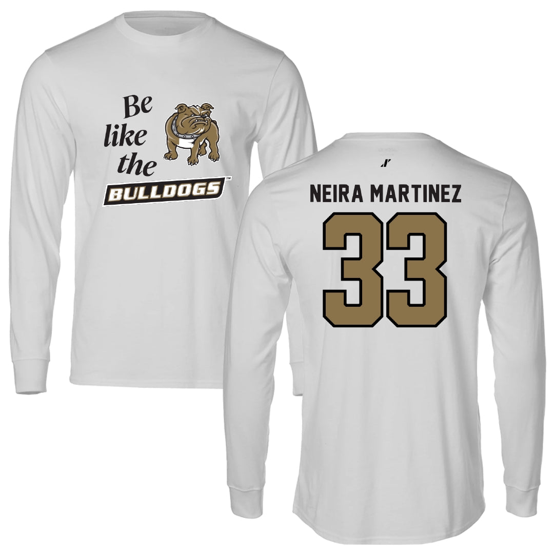 Bryant University Basketball Light Gray Be Like Us Long Sleeve - #33 Marta Neira Martinez