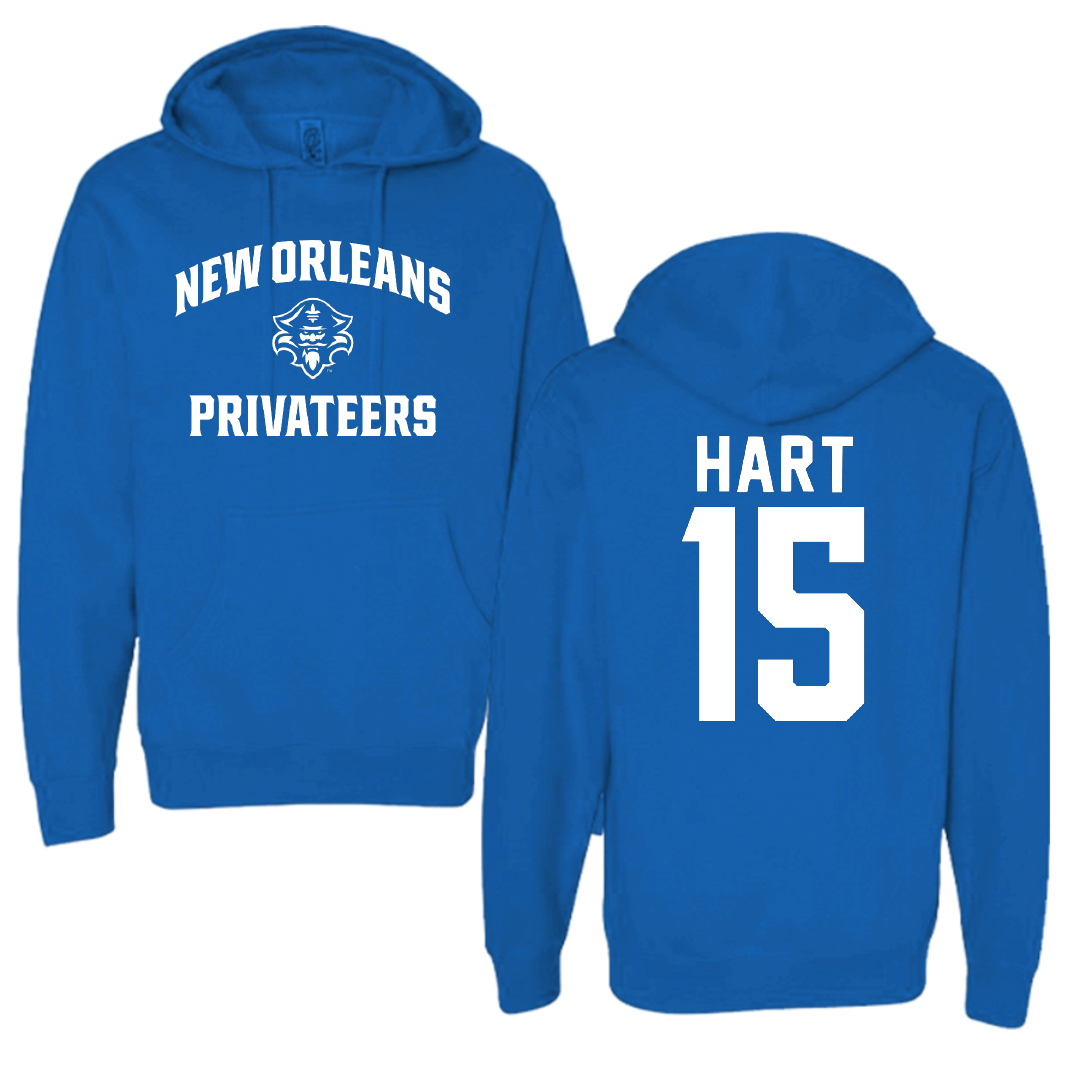 University of New Orleans Basketball Blue General Hoodie - #15 Carlos Hart