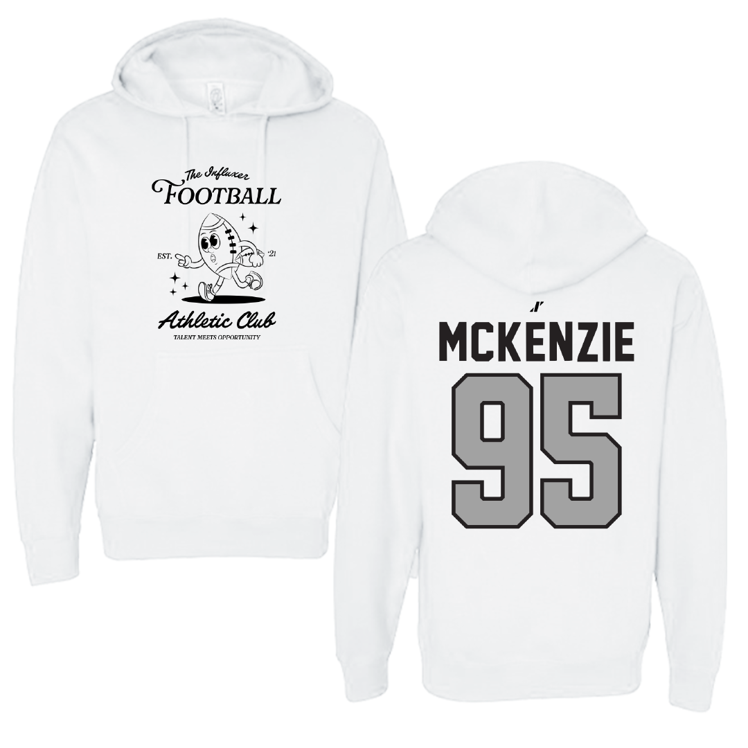 Football White Influxer Athletic Club Hoodie - #95 Elon McKenzie