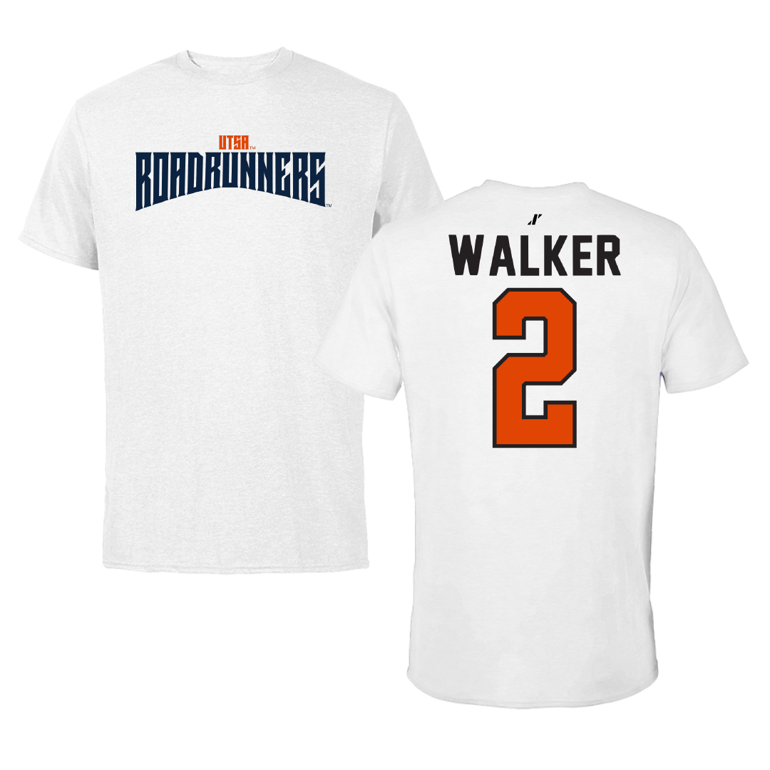 University of Texas at San Antonio Baseball White Classic Performance Tee - #2 Isaiah Walker