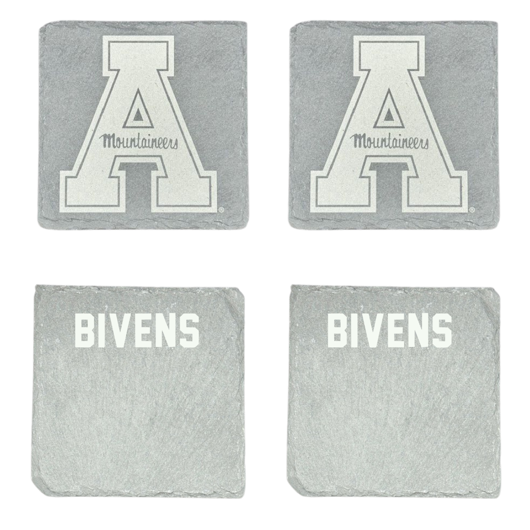 Appalachian State University TF and XC Stone Coaster (4 Pack)  - Garrett Bivens
