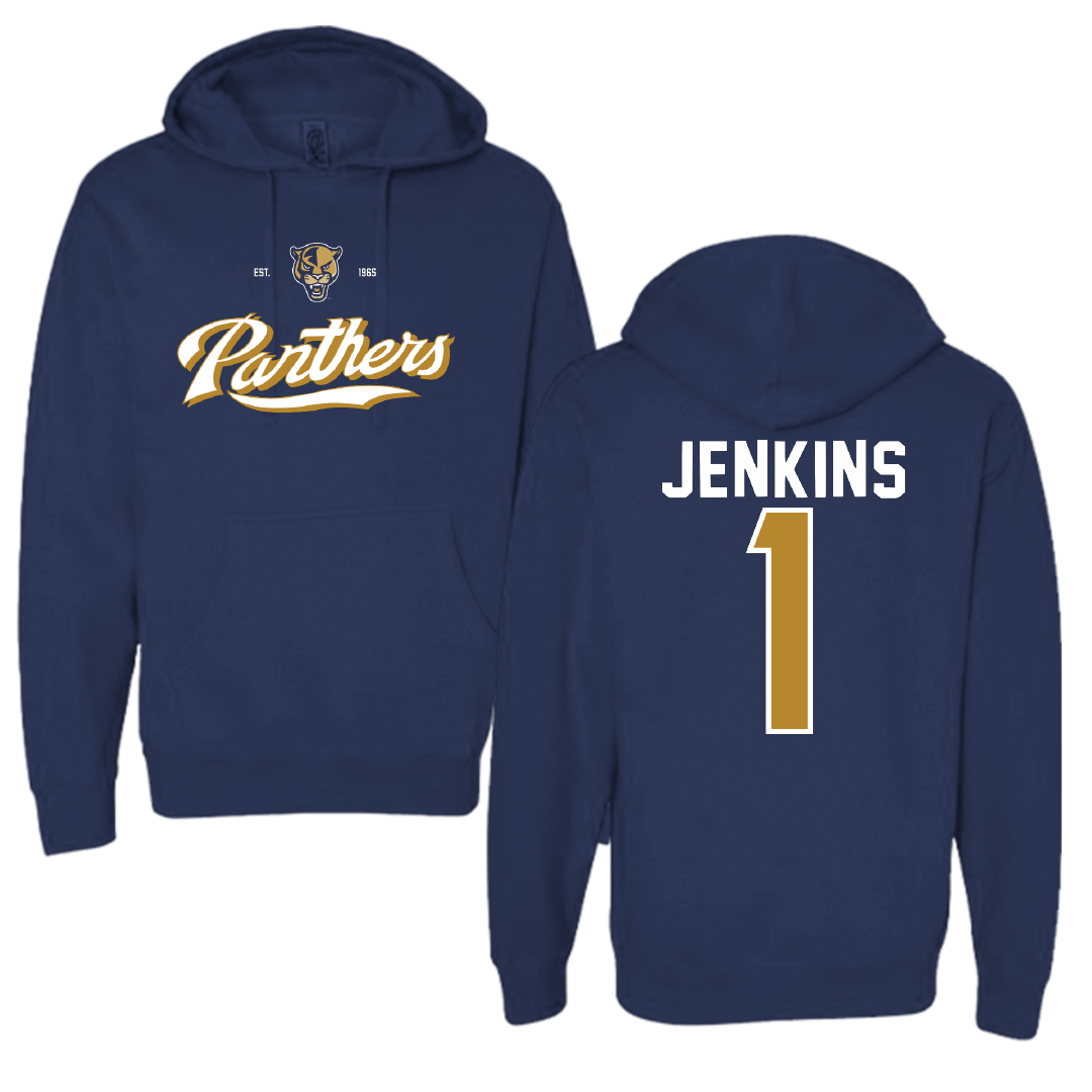 Florida International University Football Navy General Hoodie - #1 Keyone Jenkins
