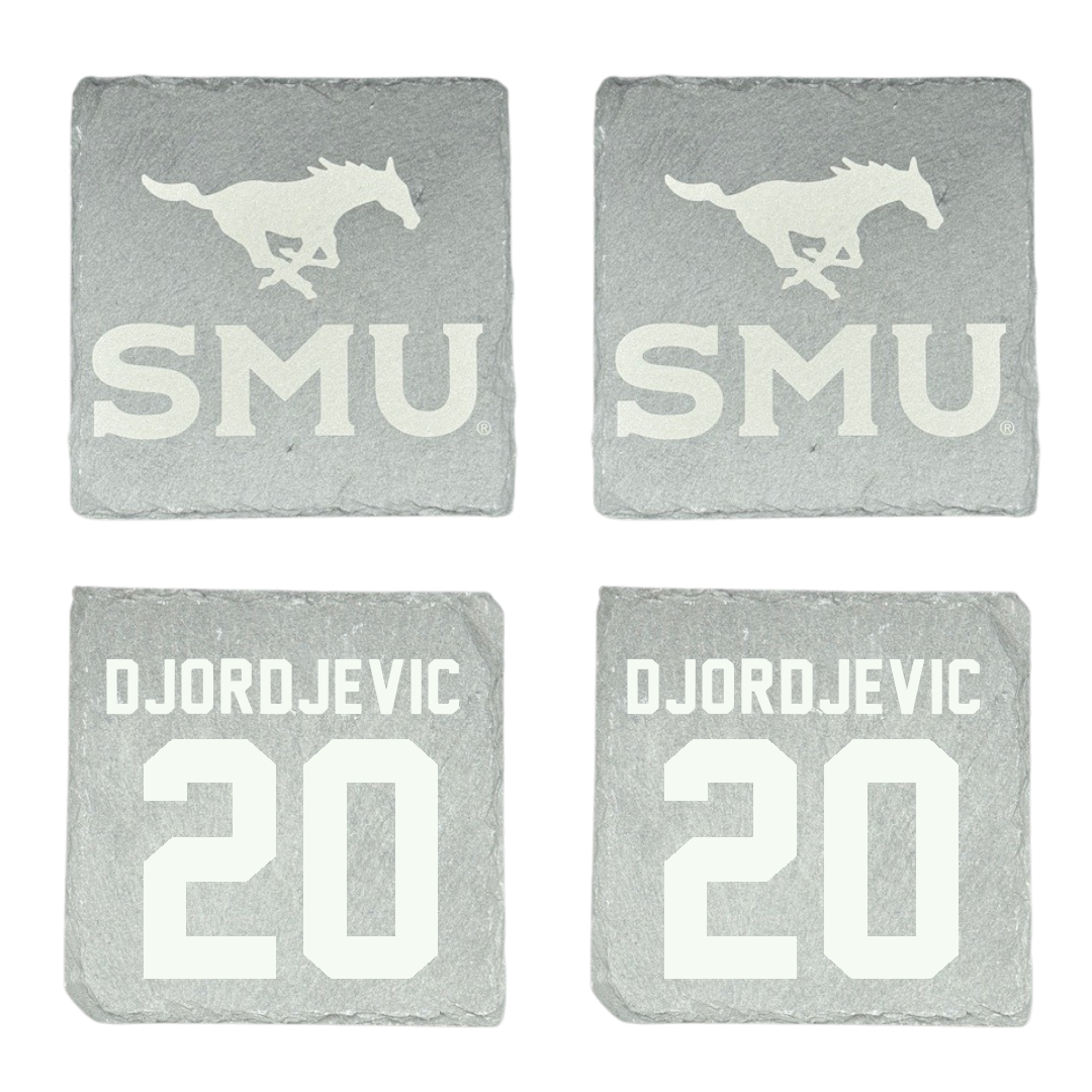 Southern Methodist University Soccer Stone Coaster (4 Pack)  - #20 Nikola Djordjevic