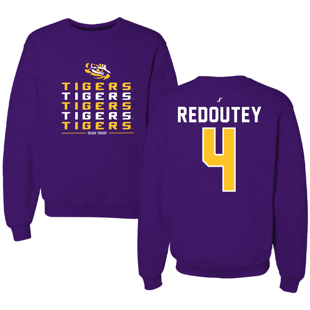 Louisiana State University Softball Purple General Crewneck - #4 McKenzie Redoutey