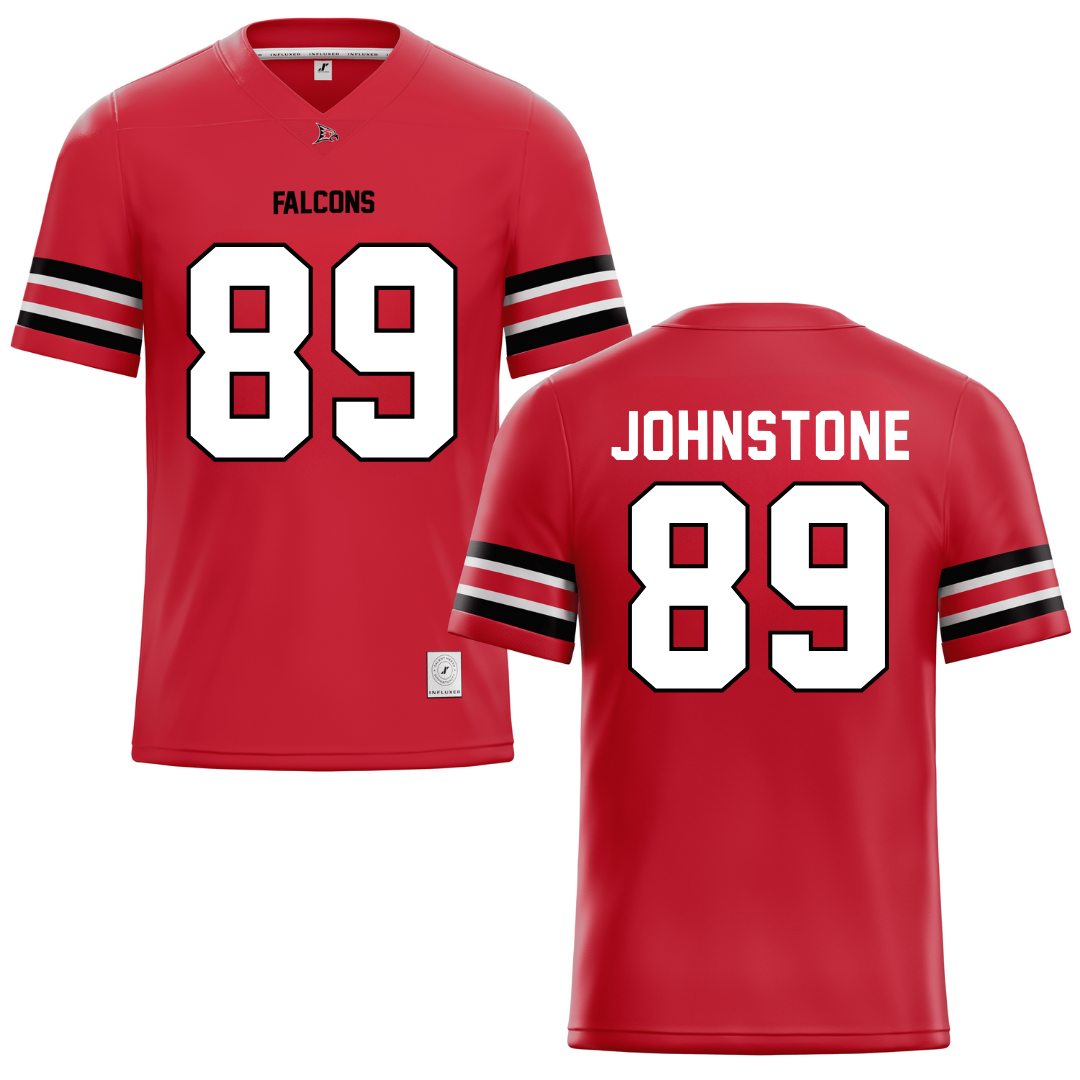 University of Wisconsin-River Falls Red Football Jersey - #89 Adam Johnstone